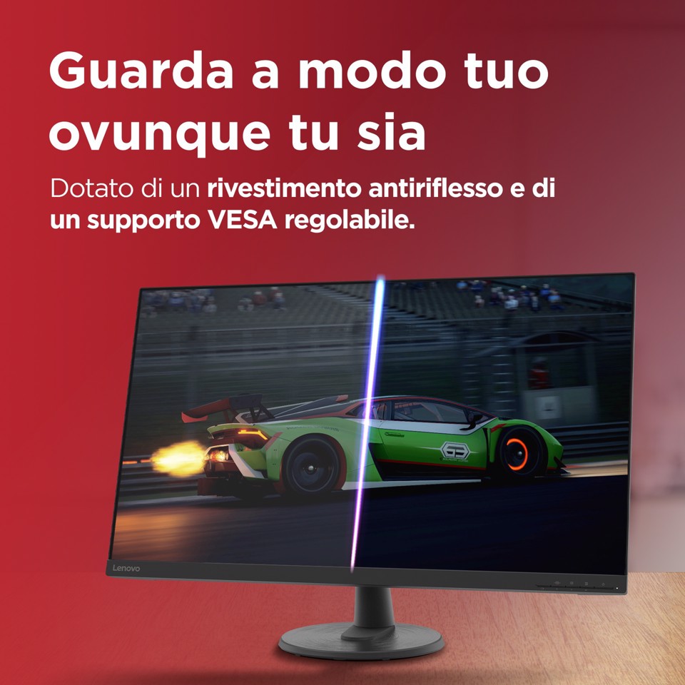 Lenovo D32-40 - Monitor 31.5" VA Flat FHD 1920x1080 0 60Hz 4ms - 1xHDMI 1.4 + 1xDP 1.2 - Stand Tilt Cavo HDMI incluso