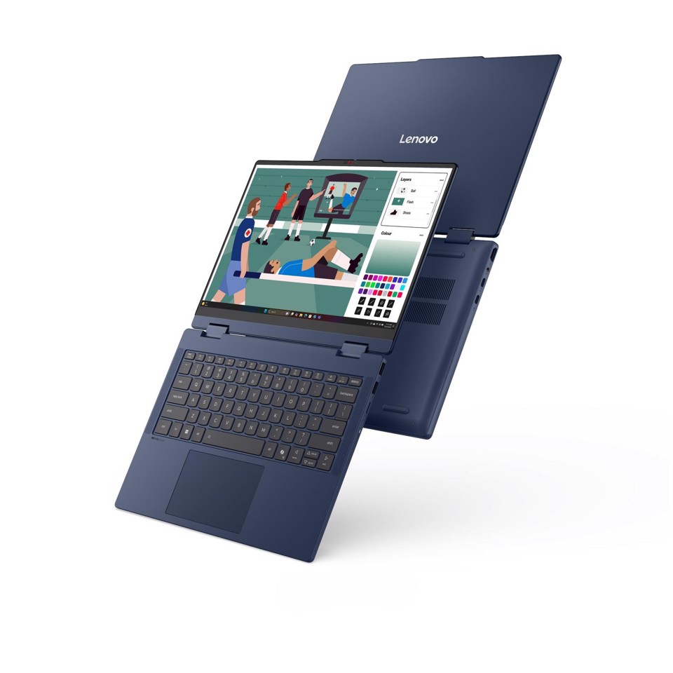 Lenovo IdeaPad | Notebook 5 2-in-1 | Display 14.0'' WUXGA (1920x1200) Touch | Processore INTEL CORE U5 322 | Memoria RAM 16GB | Memoria SSD 512GB | Scheda grafica Integrata | Sistema Operativo WINDOWS 11 HOME | COSMIC BLUE | Caricatore NON incluso