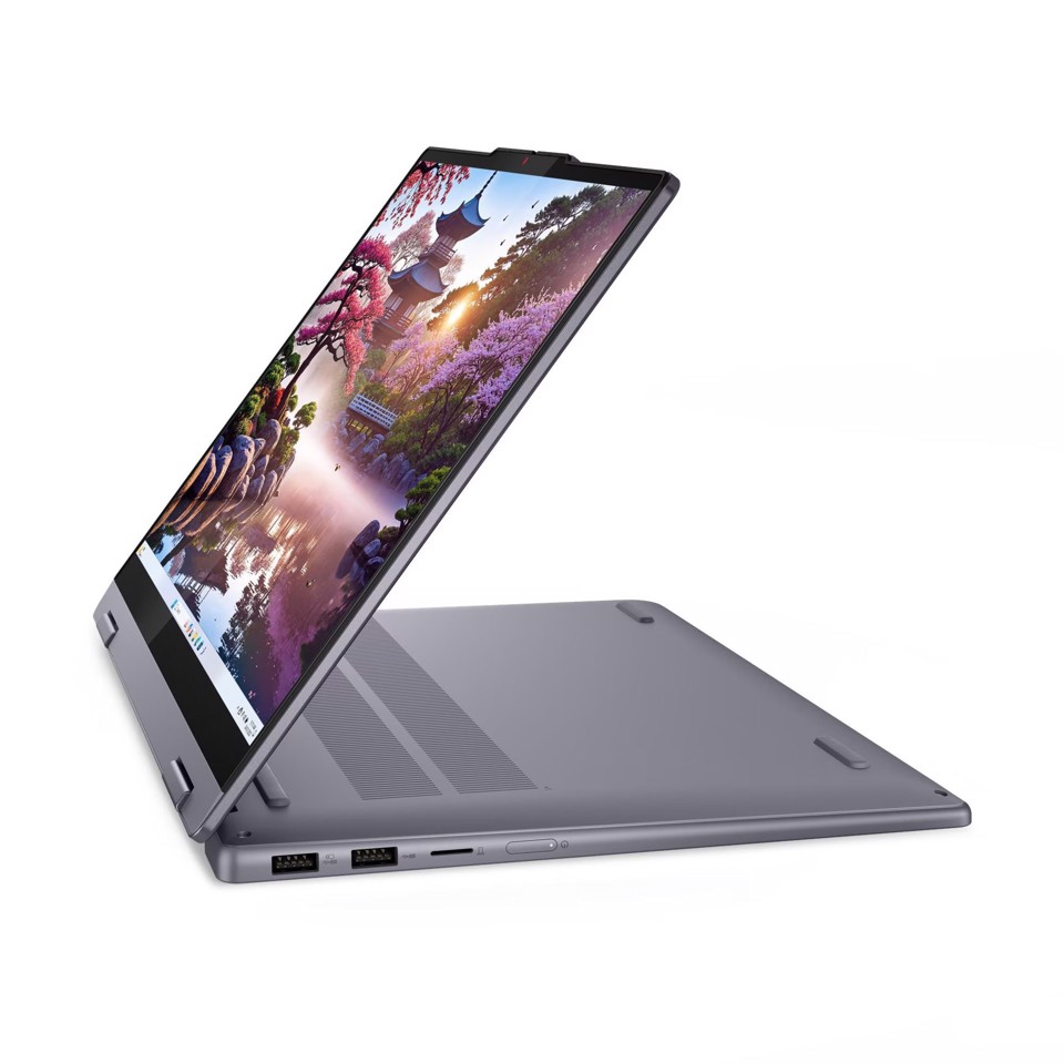 Lenovo IdeaPad | Notebook 5 2-in-1 | Display 14.0'' WUXGA (1920x1200) Touch | Processore AMD RYZEN AI 5 330 | Memoria RAM 8GB | Memoria SSD 512GB | Scheda grafica Integrata | Sistema Operativo WINDOWS 11 HOME | LUNA GREY | Caricatore NON incluso