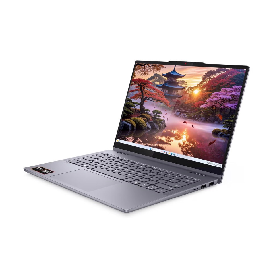 Lenovo IdeaPad | Notebook 5 2-in-1 | Display 14.0'' WUXGA (1920x1200) Touch | Processore AMD RYZEN AI 5 330 | Memoria RAM 8GB | Memoria SSD 512GB | Scheda grafica Integrata | Sistema Operativo WINDOWS 11 HOME | LUNA GREY | Caricatore NON incluso
