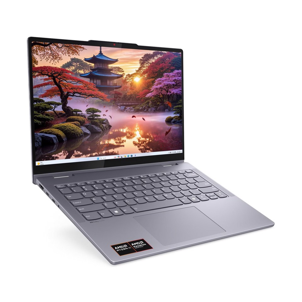Lenovo IdeaPad | Notebook 5 2-in-1 | Display 14.0'' WUXGA (1920x1200) Touch | Processore AMD RYZEN AI 5 330 | Memoria RAM 8GB | Memoria SSD 512GB | Scheda grafica Integrata | Sistema Operativo WINDOWS 11 HOME | LUNA GREY | Caricatore NON incluso