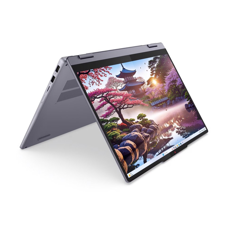 Lenovo IdeaPad | Notebook 5 2-in-1 | Display 14.0'' WUXGA (1920x1200) Touch | Processore AMD RYZEN AI 5 330 | Memoria RAM 8GB | Memoria SSD 512GB | Scheda grafica Integrata | Sistema Operativo WINDOWS 11 HOME | LUNA GREY | Caricatore NON incluso
