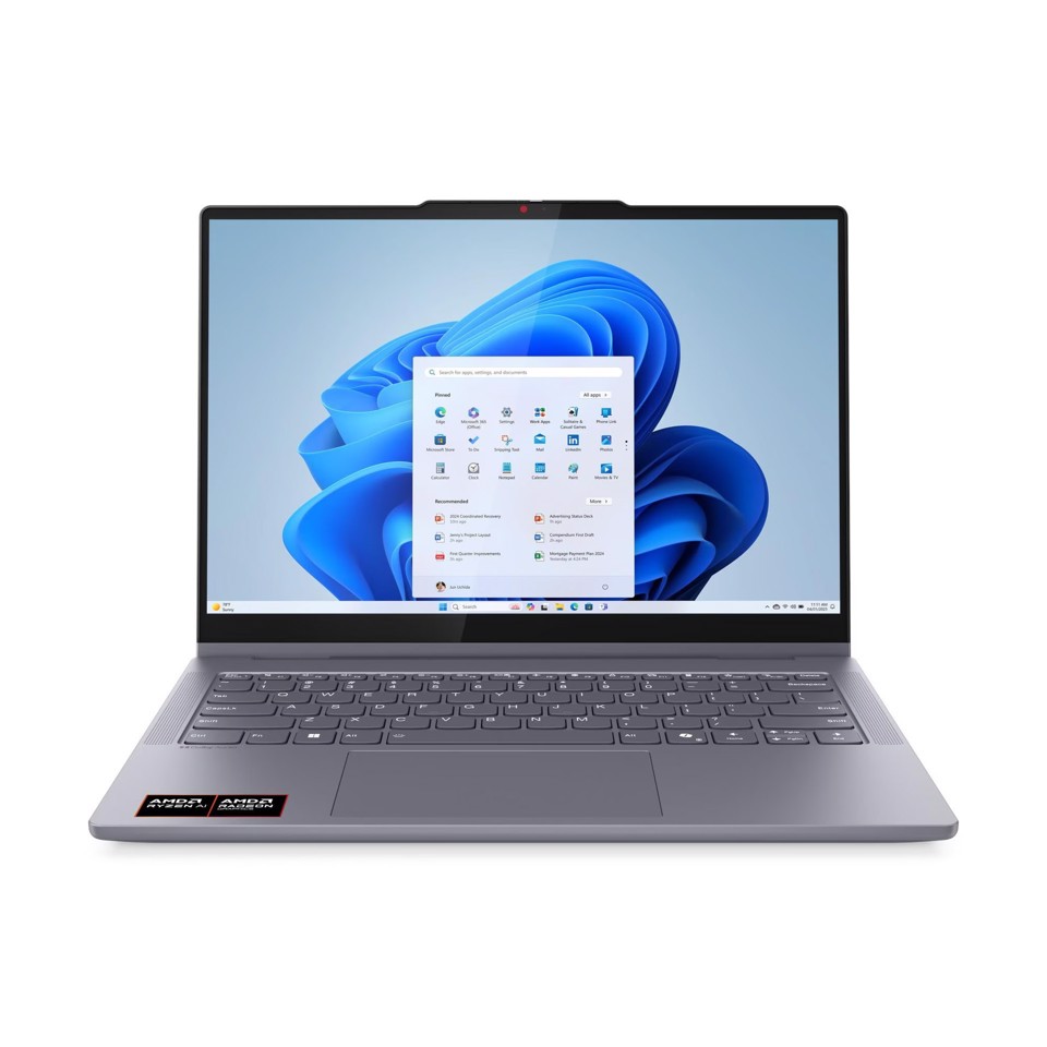 Lenovo IdeaPad | Notebook 5 2-in-1 | Display 14.0'' WUXGA (1920x1200) Touch | Processore AMD RYZEN AI 5 330 | Memoria RAM 8GB | Memoria SSD 512GB | Scheda grafica Integrata | Sistema Operativo WINDOWS 11 HOME | LUNA GREY | Caricatore NON incluso