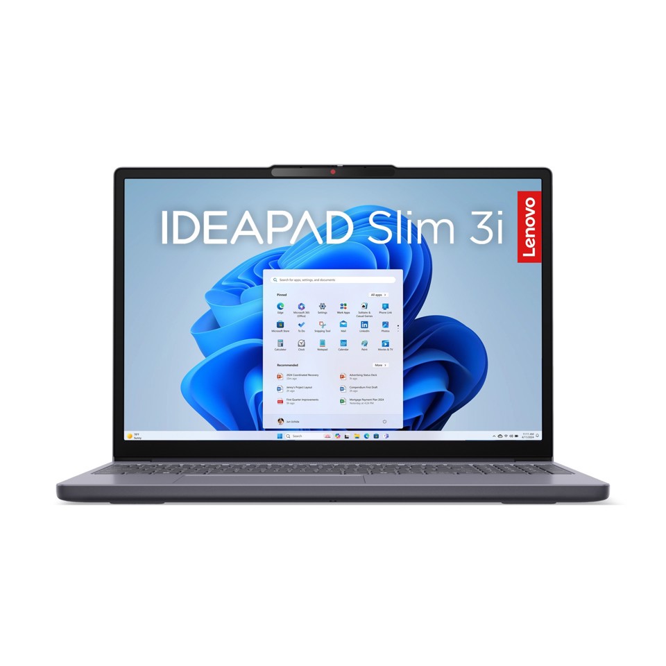 Lenovo IdeaPad | Notebook Slim 3 | Display 15.3'' WUXGA (1920x1200) | Processore AMD Ryzen 7 170 | Memoria RAM 16GB | Memoria SSD 512GB | Scheda grafica Integrata | Sistema Operativo Windows 11 Home | LUNA_GREY | Caricatore NON incluso