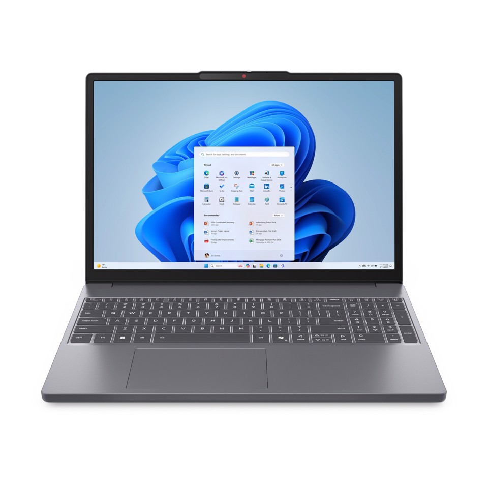 Lenovo IdeaPad | Notebook Slim 3 | Display 15.3'' WUXGA (1920x1200) | Processore INTEL CORE i5-13420h | Memoria RAM 8GB | Memoria SSD 512GB | Scheda grafica Integrata | Sistema Operativo WINDOWS 11 HOME | LUNA_GREY | Caricatore NON incluso