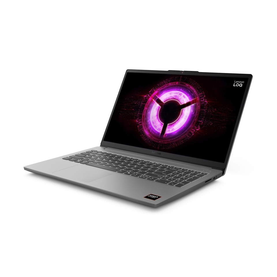 Lenovo LOQ 15ARP10E AMD Ryzen™ 7 170 Computer portatile 39,6 cm (15.6") Full HD 16 GB DDR5-SDRAM 512 GB SSD NVIDIA GeForce RTX 4050 Wi-Fi 6 (802.11ax) Windows 11 Home Italiano Grigio