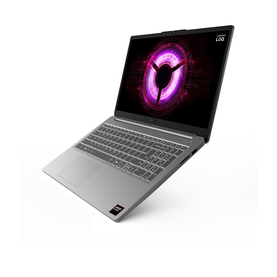 Lenovo LOQ 15ARP10E AMD Ryzen™ 7 170 Computer portatile 39,6 cm (15.6") Full HD 16 GB DDR5-SDRAM 512 GB SSD NVIDIA GeForce RTX 4050 Wi-Fi 6 (802.11ax) Windows 11 Home Italiano Grigio