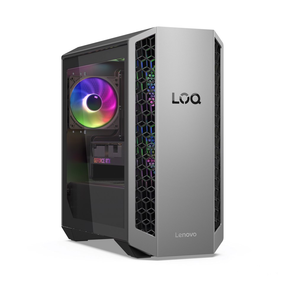 Lenovo LOQ Desktop Gaming Tower | Processore AMD Ryzen 7 8745HX | memoria RAM 16GB | Memoria SSD 1TB | Scheda Grafica NVIDIA RTX 5060 8GB | Sistema Operativo Windows 11 Home | 26L_LUNA_GREY