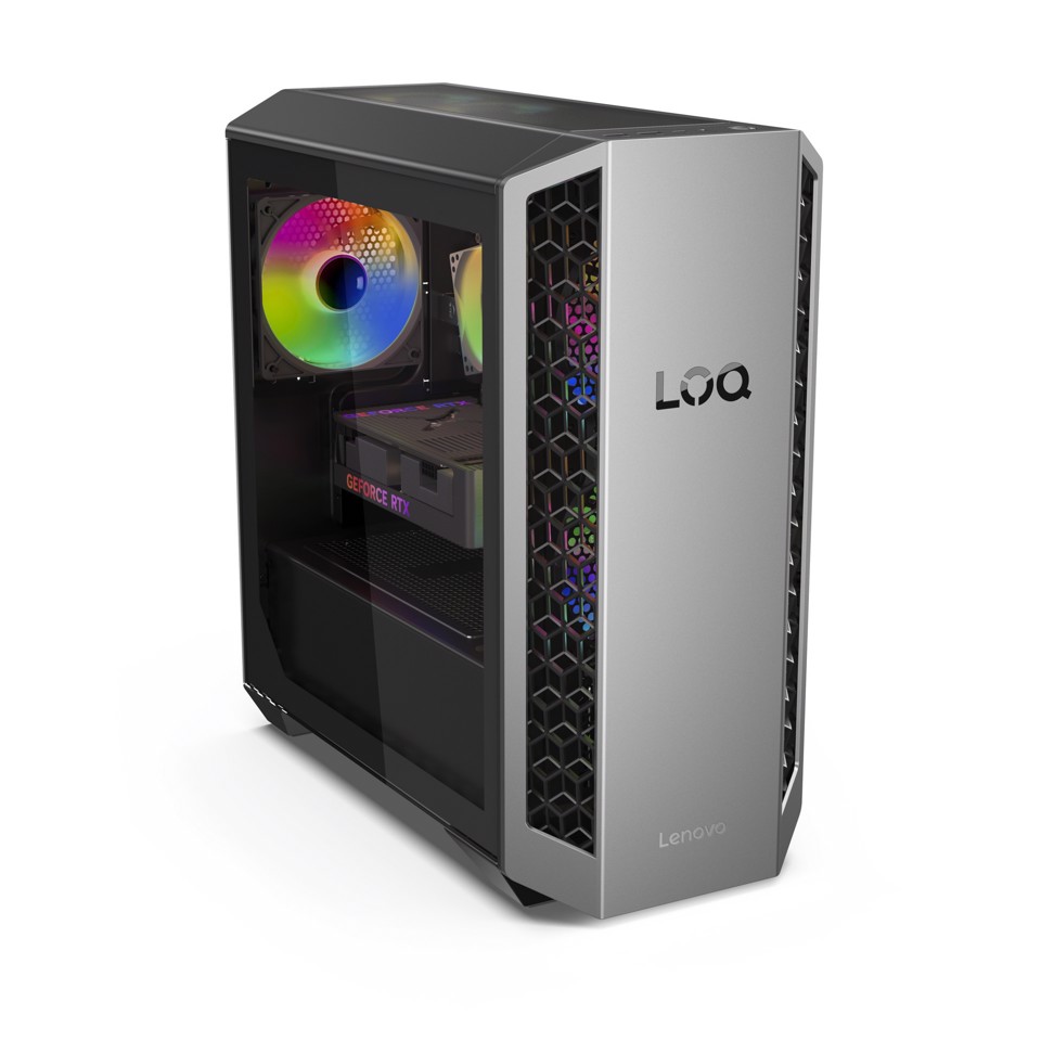 Lenovo LOQ Desktop Gaming Tower | Processore AMD Ryzen 7 8745HX | memoria RAM 16GB | Memoria SSD 1TB | Scheda Grafica NVIDIA RTX 5060 8GB | Sistema Operativo Windows 11 Home | 26L_LUNA_GREY