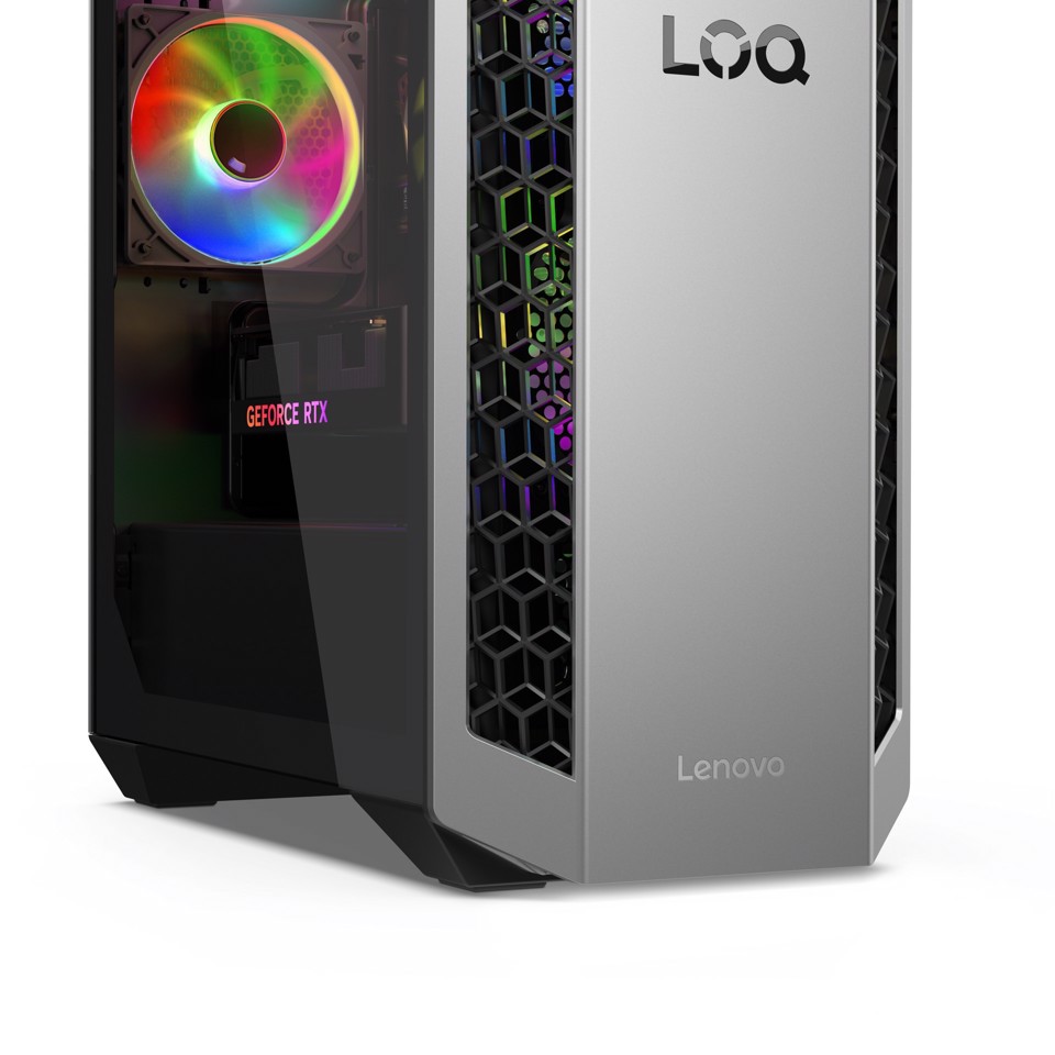 Lenovo LOQ Desktop Gaming Tower | Processore AMD Ryzen 7 8745HX | memoria RAM 16GB | Memoria SSD 1TB | Scheda Grafica NVIDIA RTX 5060 8GB | Sistema Operativo Windows 11 Home | 26L_LUNA_GREY