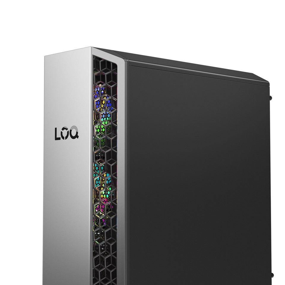 Lenovo LOQ Desktop Gaming Tower | Processore AMD Ryzen 7 8745HX | memoria RAM 16GB | Memoria SSD 1TB | Scheda Grafica NVIDIA RTX 5060 8GB | Sistema Operativo Windows 11 Home | 26L_LUNA_GREY