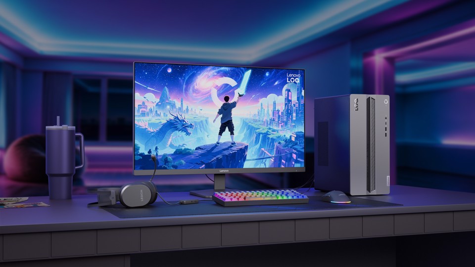 Lenovo LOQ | Desktop Gaming Tower | Processore INTEL Core 7 230H | memoria RAM 16GB | Memoria SSD 512GB | Scheda Grafica NVIDIA RTX 5050 8GB | Sistema Operativo Windows 11 Home | 17L LUNA GREY