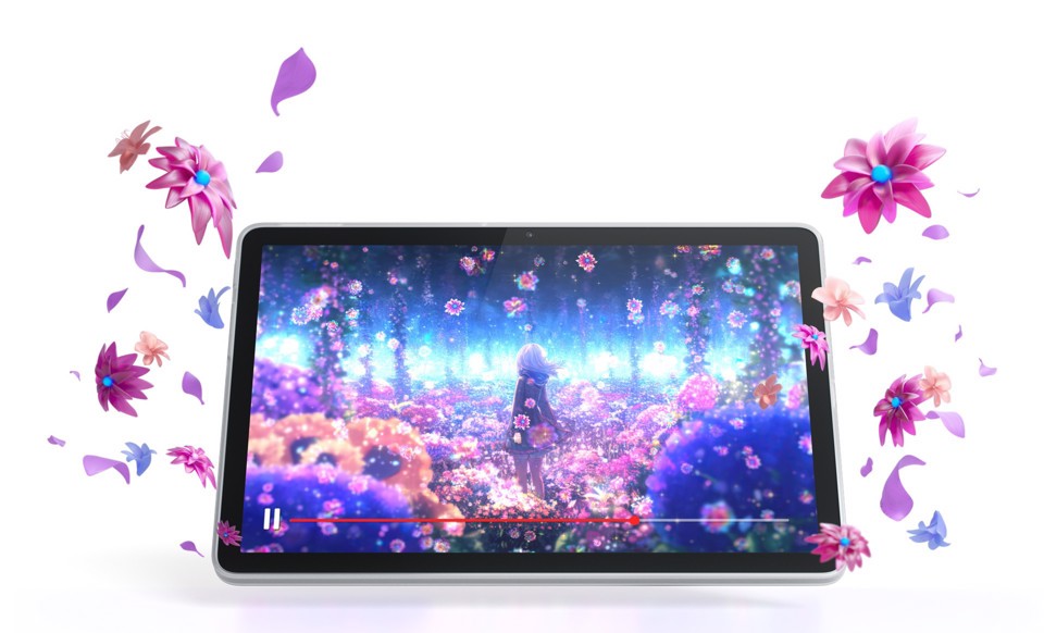 Lenovo Tab Display 10.1" WUXGA (1920x1200) TFT 400nits 60Hz - CPU MediaTek Helio G85 - RAM 4GB - Memoria 128GB eMMC - Grafica ARM Mali G52 MC2 - Connettività WiFi Slot MicroSD - Android 14