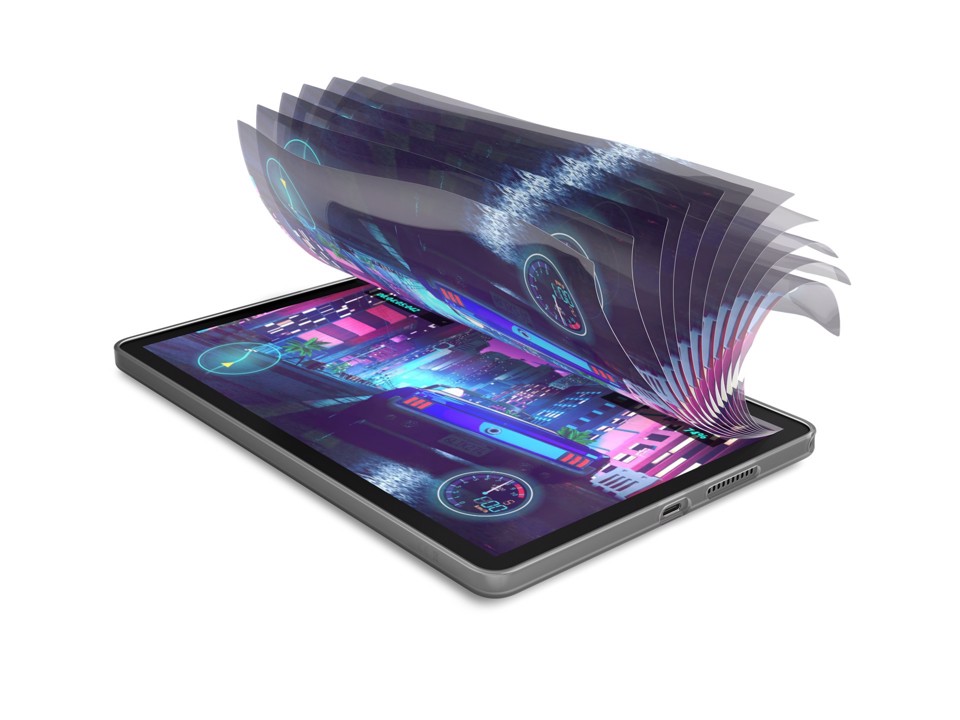 Lenovo Tab Display 10.1" WUXGA (1920x1200) TFT 400nits 60Hz - CPU MediaTek Helio G85 - RAM 4GB - Memoria 128GB eMMC - Grafica ARM Mali G52 MC2 - Connettività WiFi Slot MicroSD - Android 14