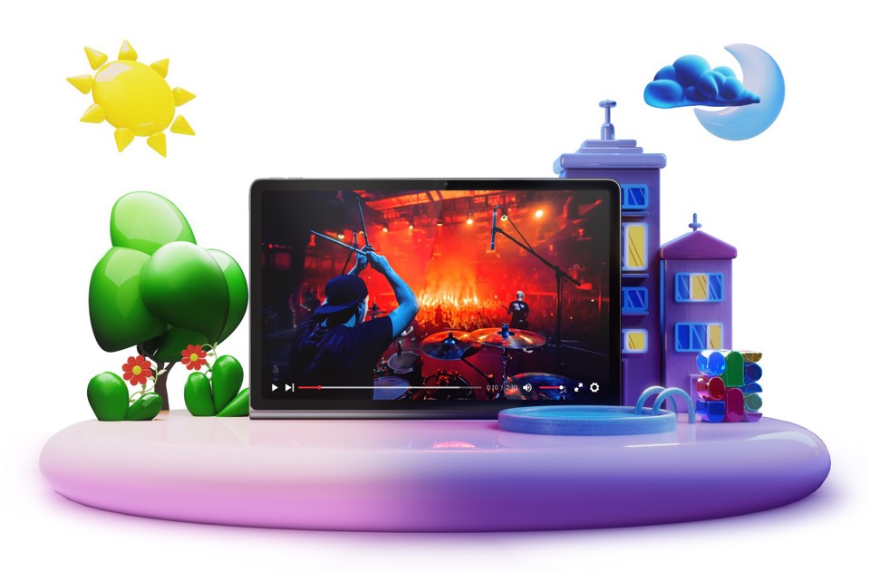 Lenovo Tab Plus - Display 11.5" 2K (2000x1200) IPS 400nits 90Hz - CPU MediaTek Helio G99 - RAM 8GB - Memoria 128GB UFS - Grafica ARM Mali G57 MC2 - Connettività WiFi Slot MicroSD - Android 14 - Inclusi