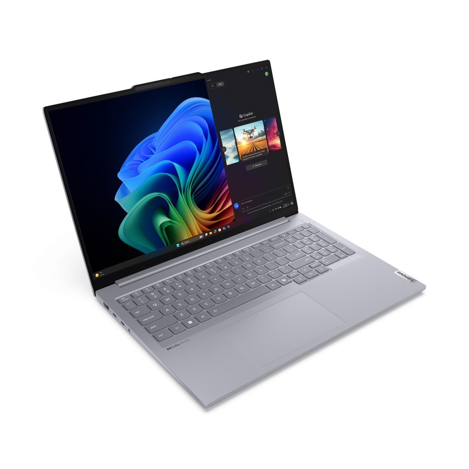 Lenovo ThinkBook 16 G7 QOY Copilot+ PC Snapdragon X1P-42-100 Computer portatile 40,6 cm (16") WUXGA 16 GB LPDDR5x-SDRAM 512 GB SSD Wi-Fi 7 (802.11be) Windows 11 Pro Grigio Italiano