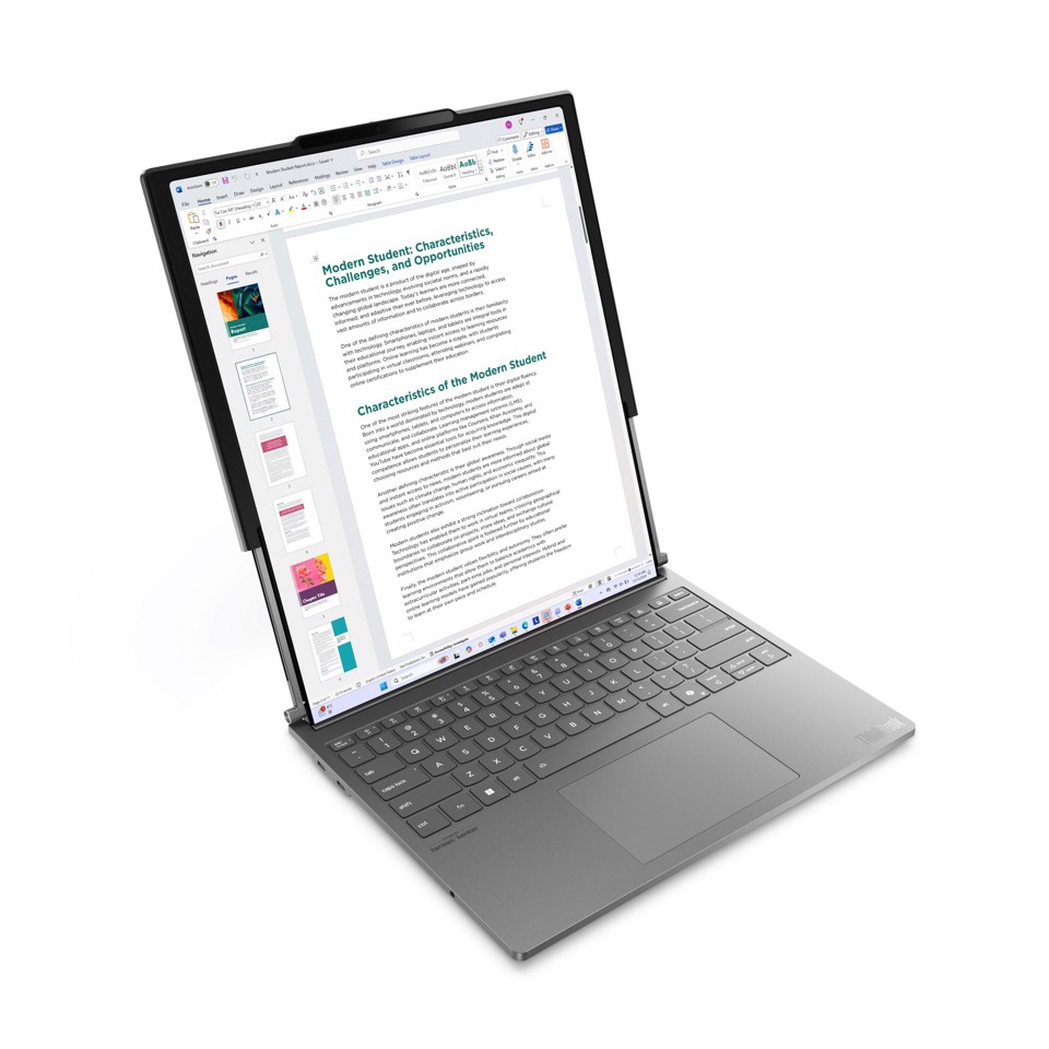 Lenovo ThinkBook Plus G6 Rollable Copilot+ PC Intel Core Ultra 7 258V Computer portatile 35,6 cm (14") 32 GB 1 TB SSD Wi-Fi 7 (802.11be) Windows 11 Pro Grigio Italiano