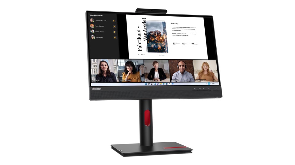 Lenovo ThinkCentre Tiny-In-One 22 Gen 5 Monitor PC 54,6 cm (21.5") 1920 x 1080 Pixel Full HD LED Nero