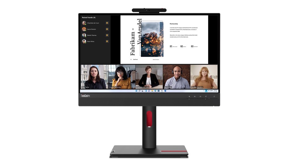 Lenovo ThinkCentre Tiny-In-One 22 Monitor PC 54,6 cm (21.5") 1920 x 1080 Pixel Full HD LED Touch screen Nero