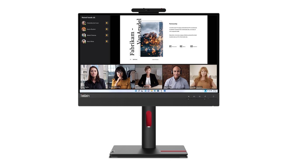 Lenovo ThinkCentre Tiny-In-One 22 Monitor PC 54,6 cm (21.5") 1920 x 1080 Pixel Full HD LED Touch screen Nero