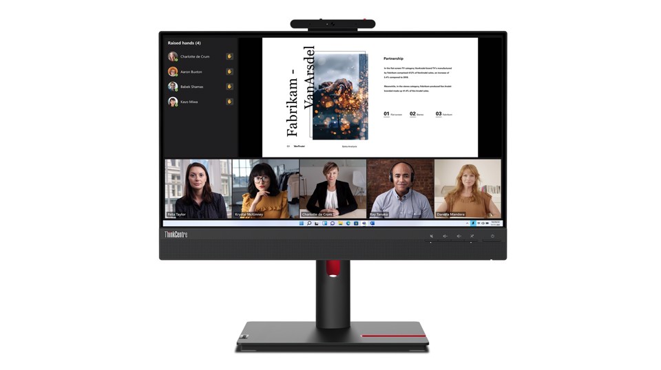 Lenovo ThinkCentre Tiny-In-One 22 Monitor PC 54,6 cm (21.5") 1920 x 1080 Pixel Full HD LED Touch screen Nero