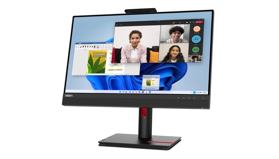 Lenovo ThinkCentre Tiny-In-One 24 Gen 5 Monitor PC 60,5 cm (23.8") 1920 x 1080 Pixel Full HD LED Touch screen Nero