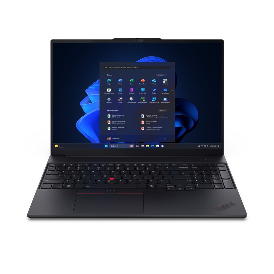 Lenovo ThinkPad E16 Gen 3 (AMD) AMD Ryzen™ 7 250 Computer portatile 40,6 cm (16") WUXGA 16 GB DDR5-SDRAM 512 GB SSD Wi-Fi 6E (802.11ax) Windows 11 Pro Nero Italiano
