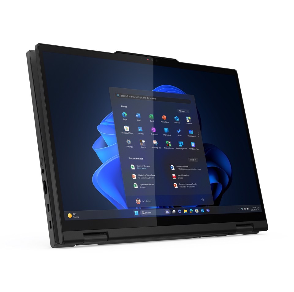 Lenovo ThinkPad T14s 2-in-1 Gen 1 Intel Core Ultra 7 255U Ibrido (2 in 1) 35,6 cm (14") Touch screen WUXGA 16 GB LPDDR5x-SDRAM 512 GB SSD Wi-Fi 7 (802.11be) Windows 11 Pro Nero Italiano