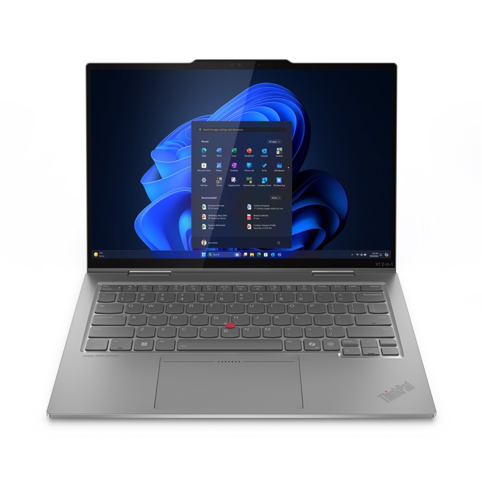 Lenovo ThinkPad X1 2-in-1 Gen 10 Aura Edition Intel Core Ultra 7 255U Ibrido (2 in 1) 35,6 cm (14") Touch screen WUXGA 16 GB LPDDR5x-SDRAM 512 GB SSD Wi-Fi 6E (802.11ax) Windows 11 Pro Grigio Italiano