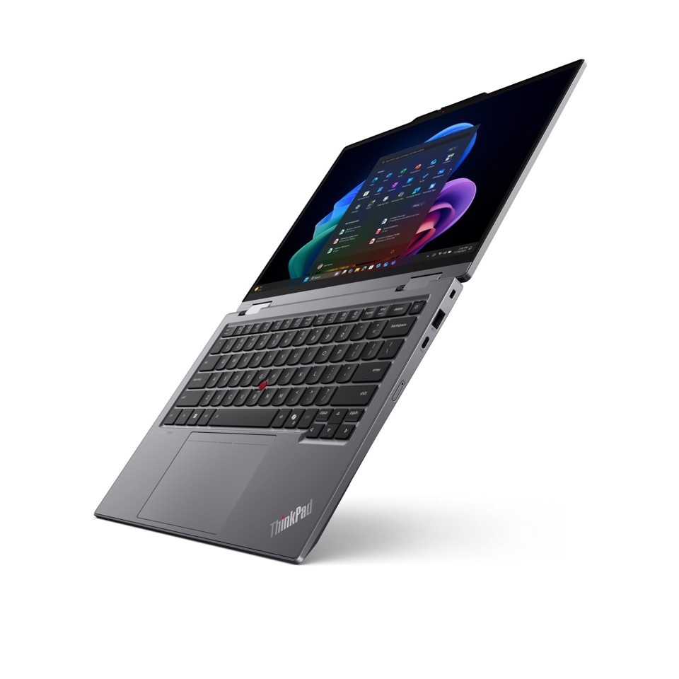 Lenovo ThinkPad X1 2-in-1 Gen 11 Aura Edition Copilot+ PC Intel Core Ultra 7 355 Ibrido (2 in 1) 35,6 cm (14") Touch screen WUXGA 32 GB LPDDR5x-SDRAM 1 TB SSD Wi-Fi 7 (802.11be) Windows 11 Pro Grigio Italiano