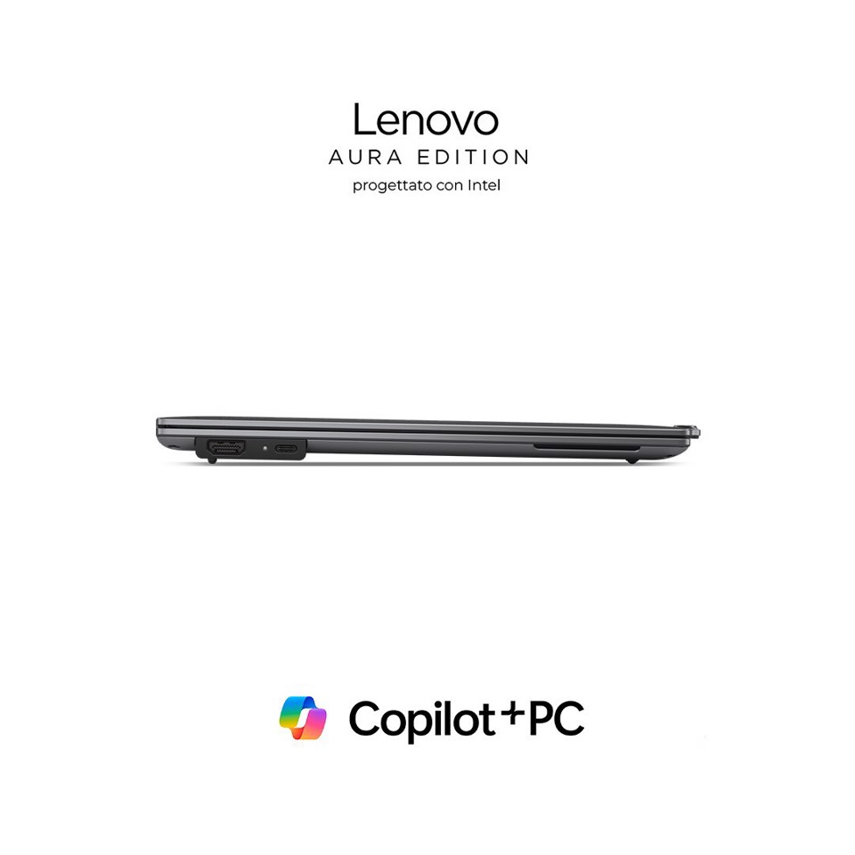 Lenovo ThinkPad X9-14 Gen 1 Copilot+ PC Intel Core Ultra 7 258V Computer portatile 35,6 cm (14") WUXGA 32 GB LPDDR5x-SDRAM 1 TB SSD Wi-Fi 7 (802.11be) Windows 11 Pro Grigio QWERTY Italiano