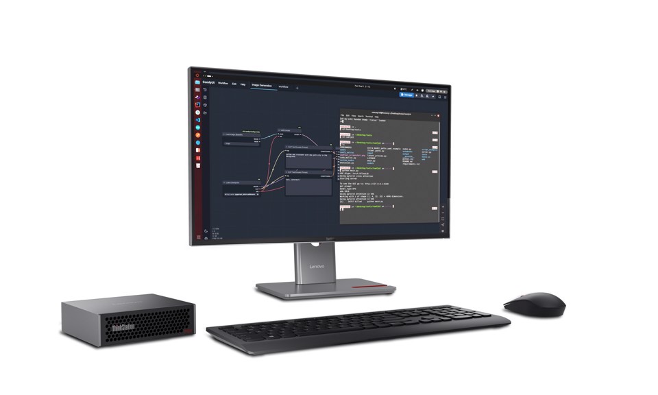 Lenovo ThinkStation PGX GB10 128 GB LPDDR5x-SDRAM 4 TB SSD DGX OS Mini Tower Mini PC Nero