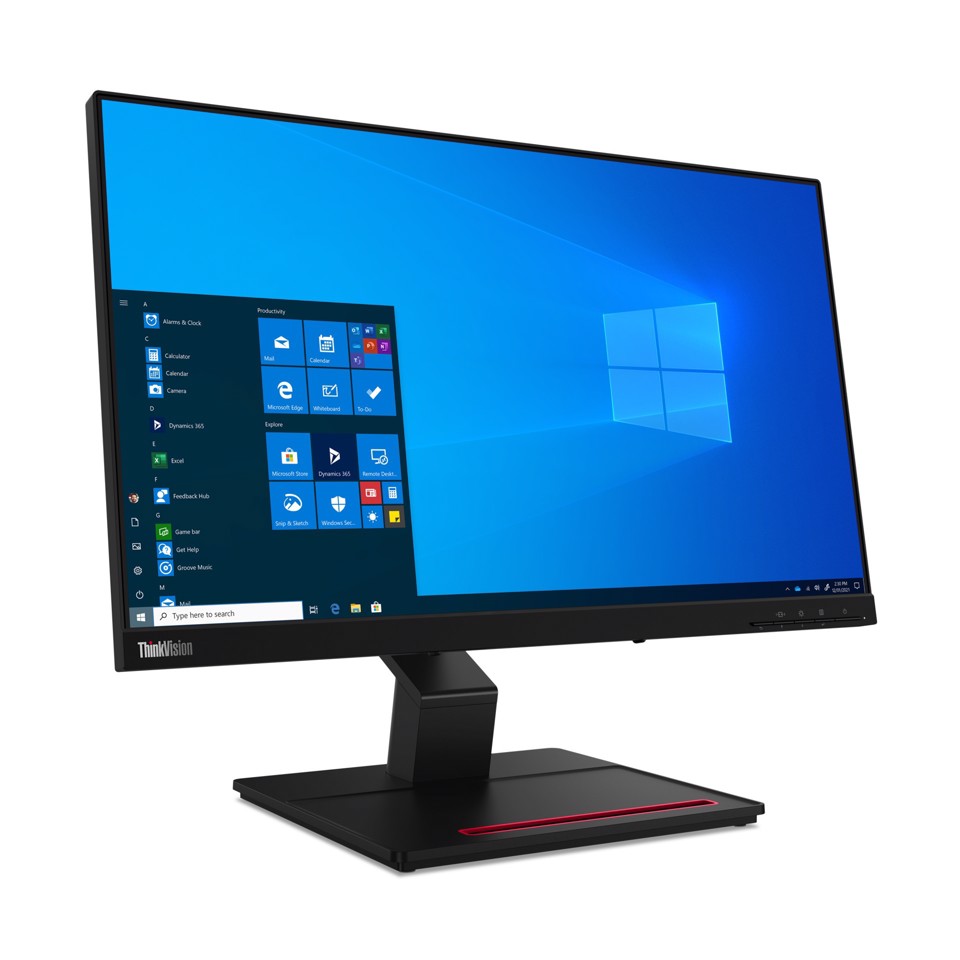 Lenovo ThinkVision T24t-20 Monitor PC 60,5 cm (23.8") 1920 x 1080 Pixel Full HD LED Touch screen Capacitivo Nero