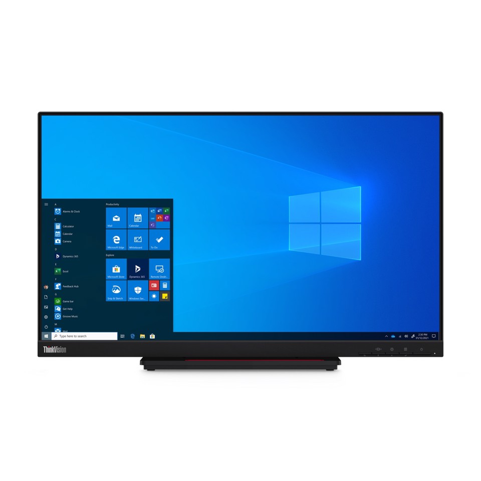 Lenovo ThinkVision T24t-20 Monitor PC 60,5 cm (23.8") 1920 x 1080 Pixel Full HD LED Touch screen Capacitivo Nero