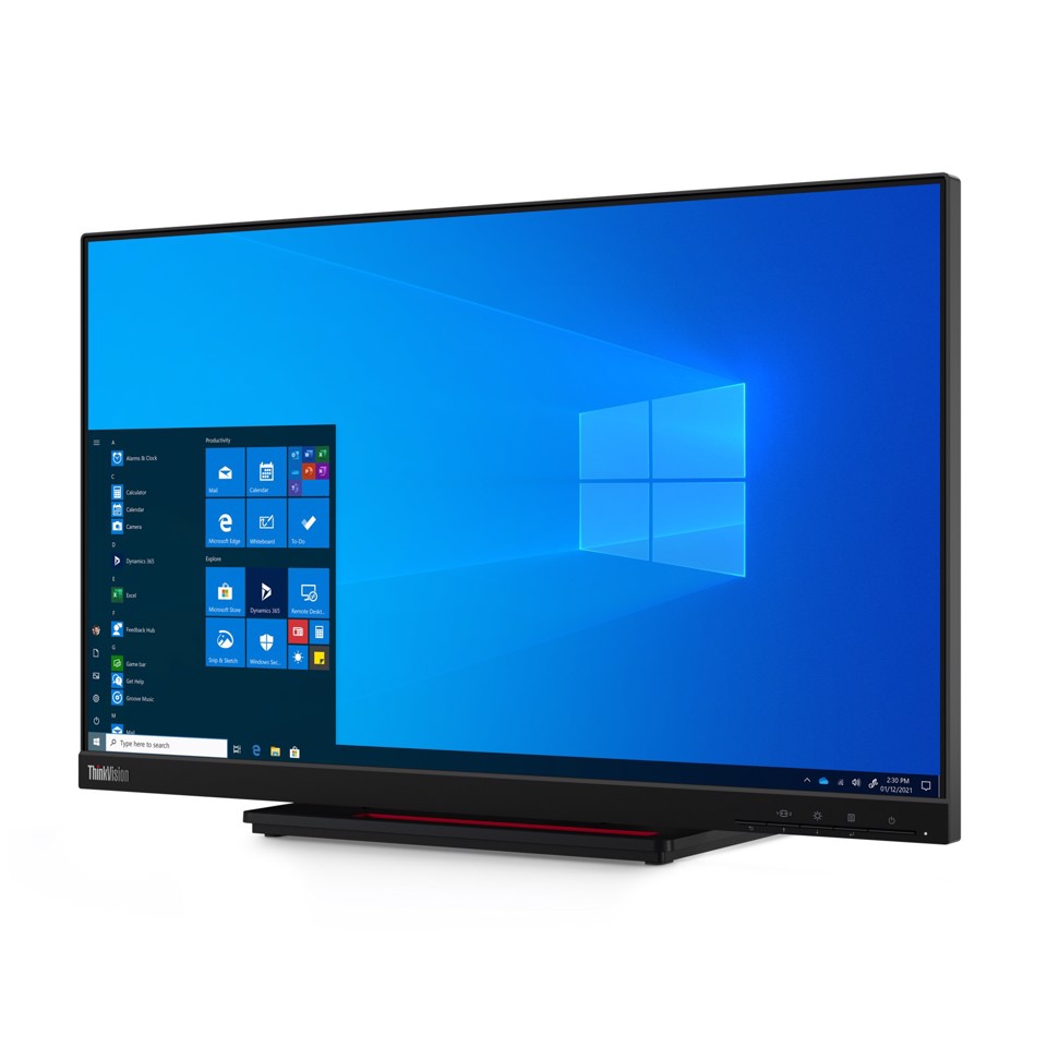 Lenovo ThinkVision T24t-20 Monitor PC 60,5 cm (23.8") 1920 x 1080 Pixel Full HD LED Touch screen Capacitivo Nero
