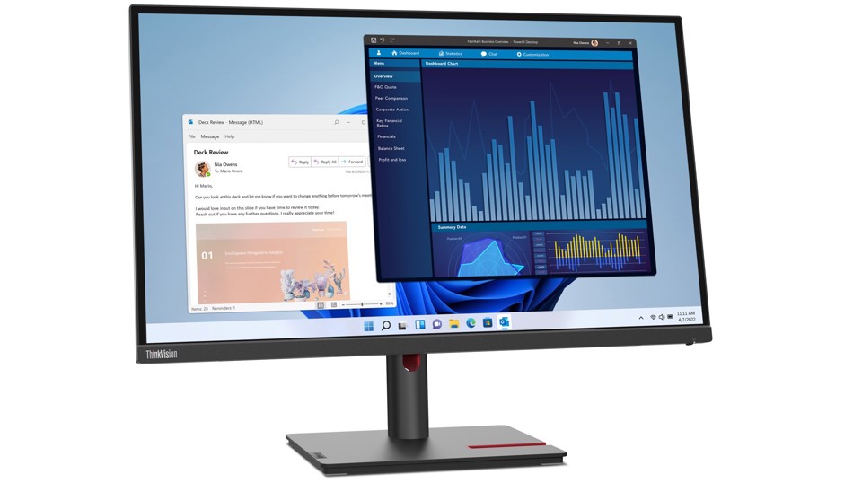 Lenovo ThinkVision T27p-30 Monitor PC 68,6 cm (27") 3840 x 2160 Pixel 4K Ultra HD LED Nero