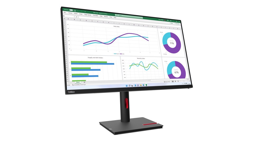 Lenovo ThinkVision T32h-30 Monitor PC 80 cm (31.5") 2560 x 1440 Pixel Quad HD LED Nero