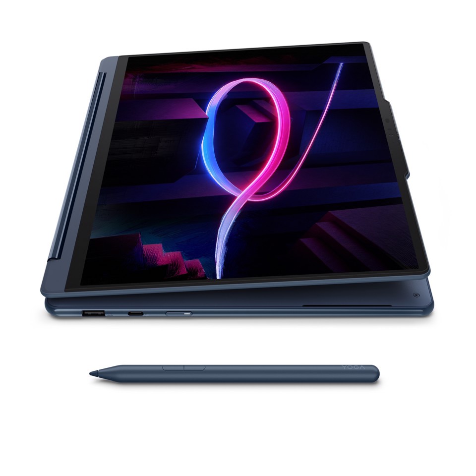Lenovo Yoga 9 2-in-1 14IPH11 Copilot+ PC Intel Core Ultra 7 355 Ibrido (2 in 1) 35,6 cm (14") Touch screen 2.8K 32 GB LPDDR5x-SDRAM 512 GB SSD Wi-Fi 7 (802.11be) Windows 11 Home Blu Italiano