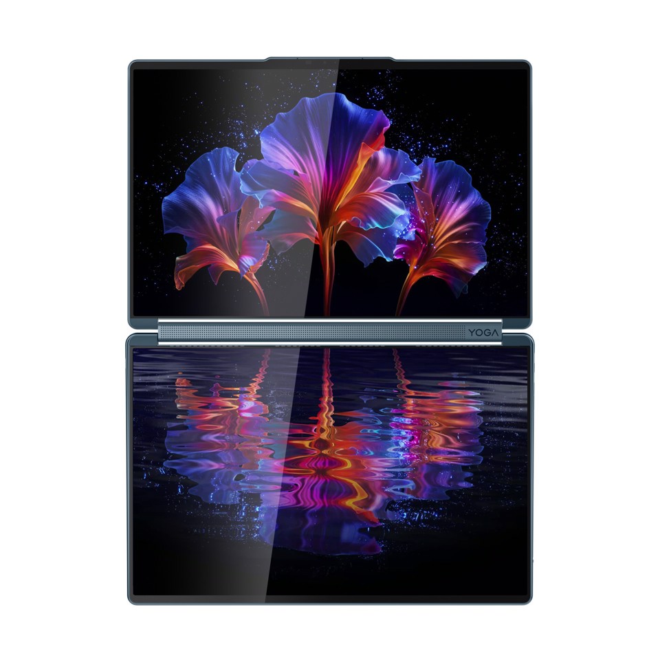 Lenovo Yoga Book 9 14IAH10 Intel Core Ultra 7 255H Ibrido (2 in 1) 35,6 cm (14") Touch screen 2.8K 32 GB LPDDR5x-SDRAM 1 TB SSD Wi-Fi 7 (802.11be) Windows 11 Home Colore foglia di tè Italiano