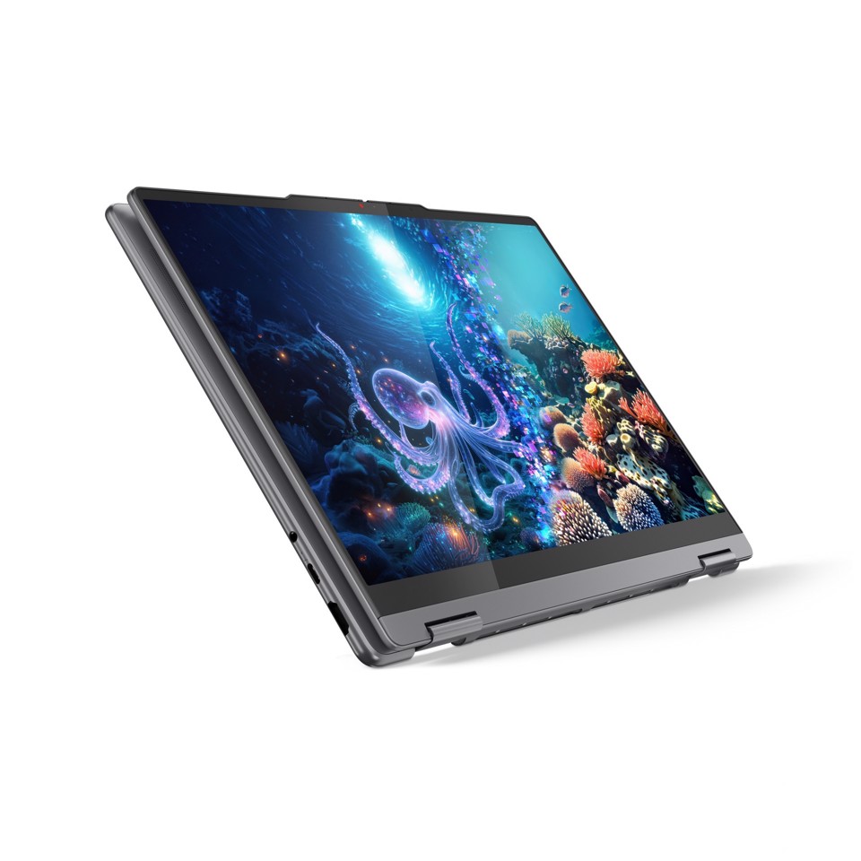 Lenovo Yoga | Notebook 7 | Display 14.0'' WUXGA (1920x1200) OLED | Processore INTEL Ultra 5 226V | Memoria RAM 16GB | Memoria SSD 512GB | Scheda grafica Integrata | Sistema Operativo Windows 11 Home | LUNA_GREY | Caricatore NON incluso