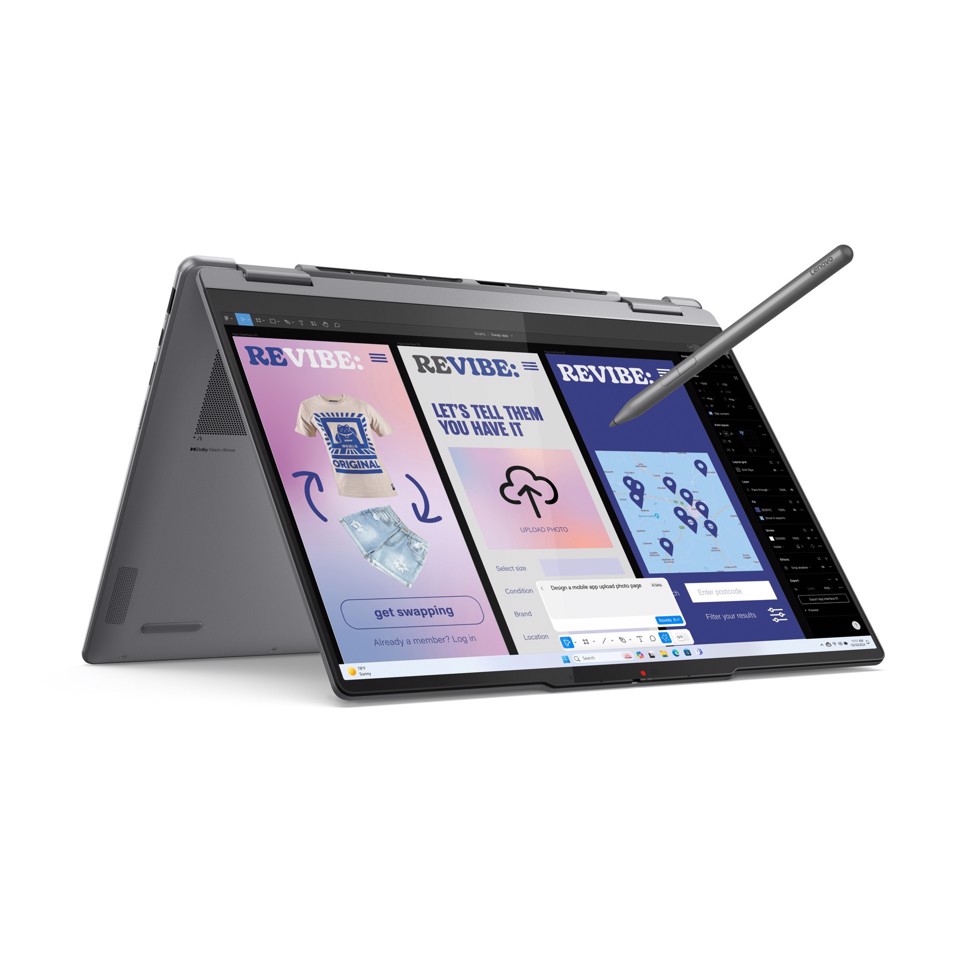 Lenovo Yoga | Notebook 7 | Display 14.0'' WUXGA (1920x1200) OLED | Processore INTEL Ultra 5 226V | Memoria RAM 16GB | Memoria SSD 512GB | Scheda grafica Integrata | Sistema Operativo Windows 11 Home | LUNA_GREY | Caricatore NON incluso