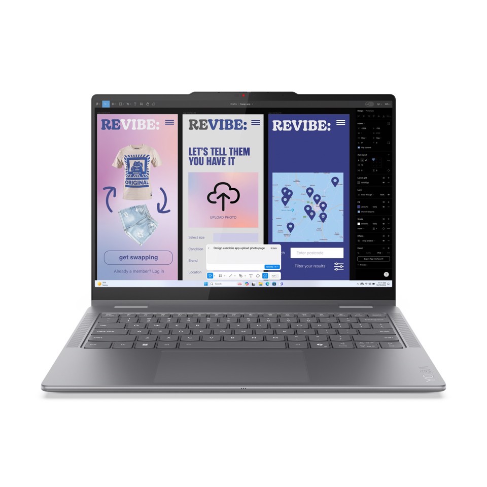 Lenovo Yoga | Notebook 7 | Display 14.0'' WUXGA (1920x1200) OLED | Processore INTEL Ultra 5 226V | Memoria RAM 16GB | Memoria SSD 512GB | Scheda grafica Integrata | Sistema Operativo Windows 11 Home | LUNA_GREY | Caricatore NON incluso