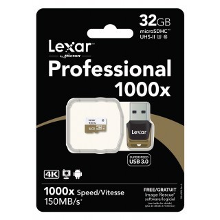 Lexar 128GB microSDHC UHS-II MicroSDXC Classe 10