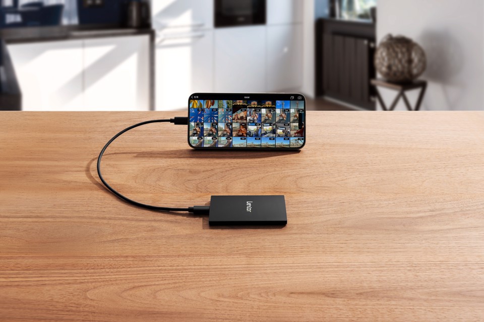 Lexar SL500 1 TB USB tipo-C USB 3.2 Gen 2x2 Nero