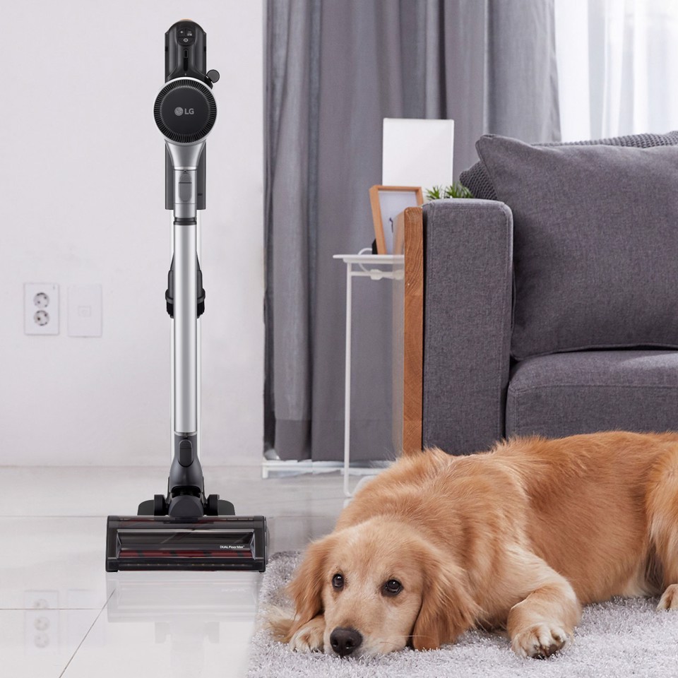 LG CordZero A9K Core, Aspirapolvere Kompressor 260W, 120 min, 1 spazzola + 2 accessori, Filtro 5 strati, Wi-Fi, Silver