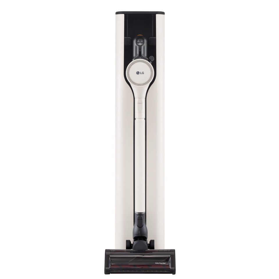 LG CordZero All-in-One A9T, Aspirapolvere senza filo 260W, Auto-svuotamento, 2 spazzole + 2 accessori, Wi-Fi, Beige