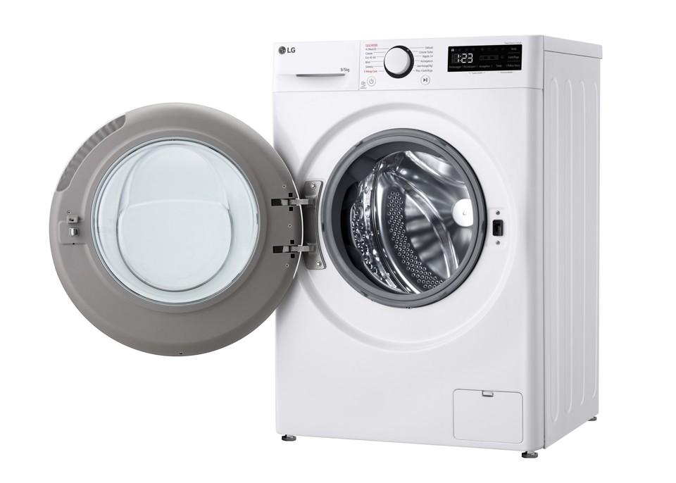 LG D2R5S09TSWW lavasciuga Libera installazione Caricamento frontale Bianco E