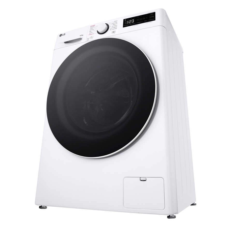 LG D2R5S09TSWW lavasciuga Libera installazione Caricamento frontale Bianco E