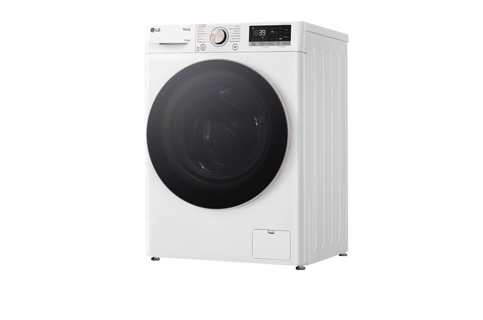 LG D4R7011TSWG lavasciuga Libera installazione Caricamento frontale Nero, Bianco D