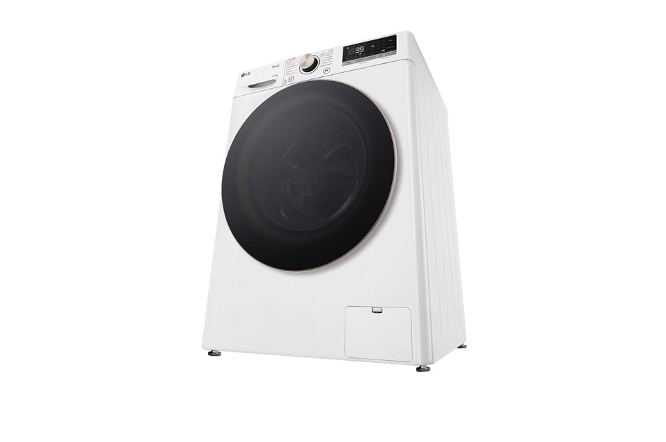 LG D4R7011TSWG lavasciuga Libera installazione Caricamento frontale Nero, Bianco D
